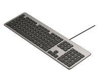 Unitek SlimTap Lekka klawiatura przewodowa szara - 1540409 - zdjęcie 4